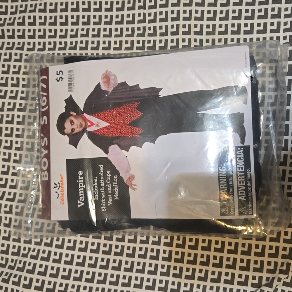 Vampire Shirt Vest & Cape Medallion